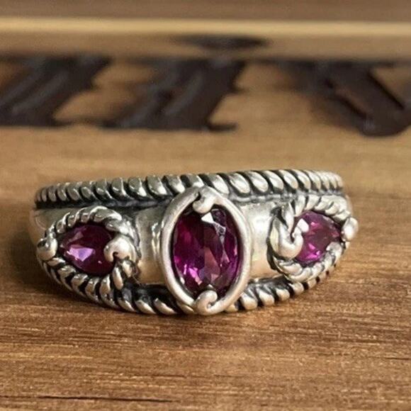 carolyn pollack relios ring products for sale | eBay Carolyn Pollack Relios 925 Sterling Silver Garnet Ring Southwestern Size 9
